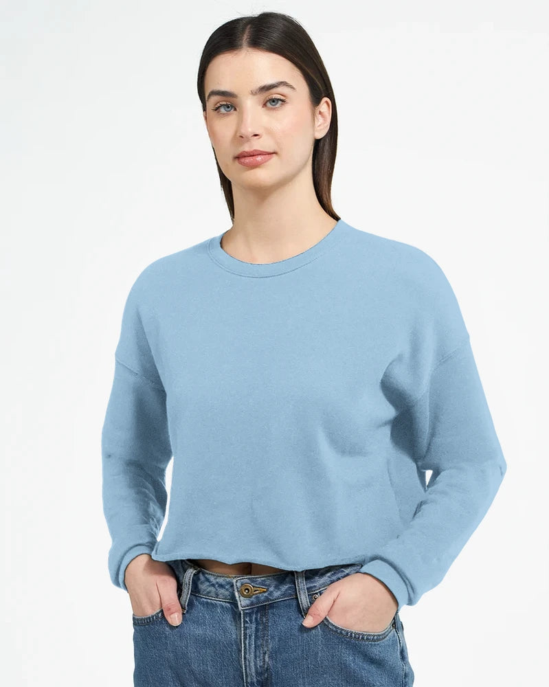 Sweat-shirt court pour femme